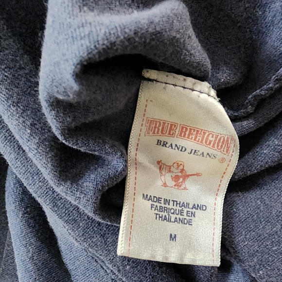 Vintage Blue True Religion Tee, Men's M - Picture 4 of 8